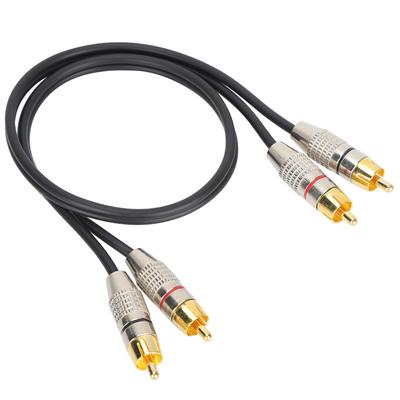 Аудиокабель 2RCA «папа» на 2RCA «папа» Аудиокабель с разъемом из алюминиевого сплава для Xbox 360