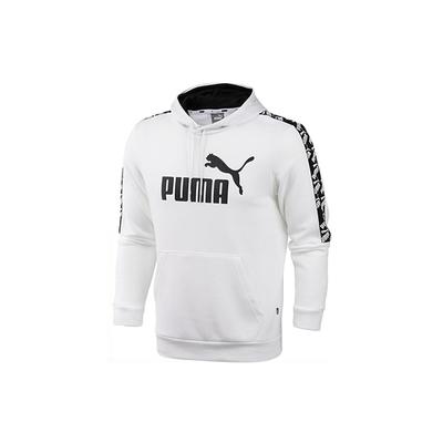 Puma Толстовка с капюшоном с логотипом Мужские топы Белый 584128-02