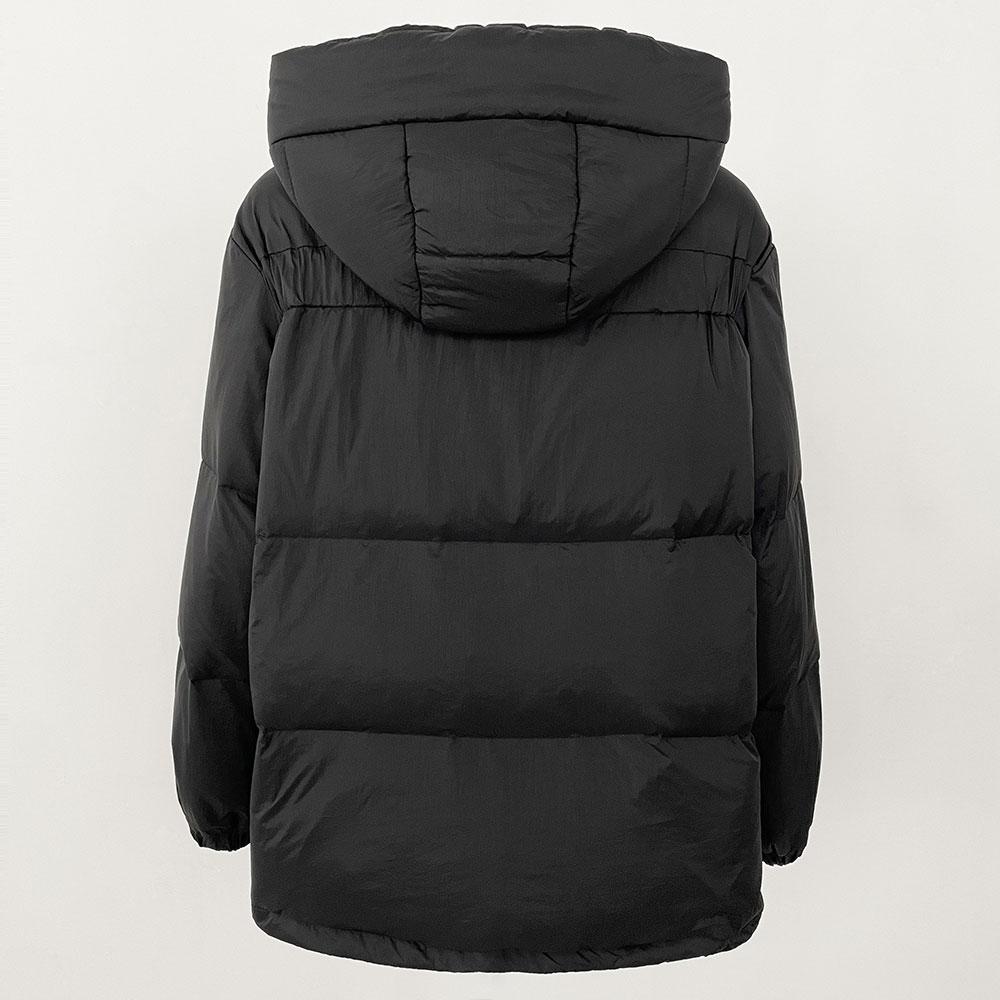 OFTBUY Winter Women Commuting Thickened Down Jacket Warm Hooded Filled with 90% White Duck Down Loose Casual Down Jacket