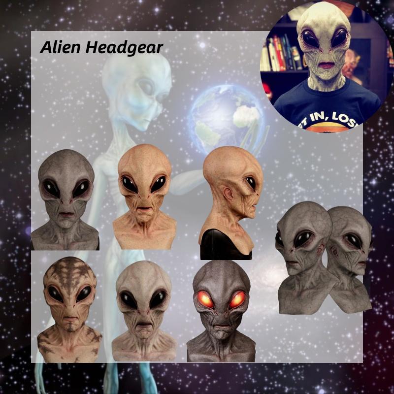 Halloween Alien Mask High-quality Latex Material For Realistic Look