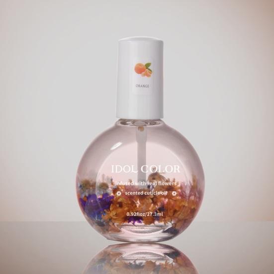 Nail Oil with Dried Flower Extracts Nourishing Moisturizing Treatment for Stronger Nails Floral Fragrance Gel Polish Nail Care Oil for Manicure