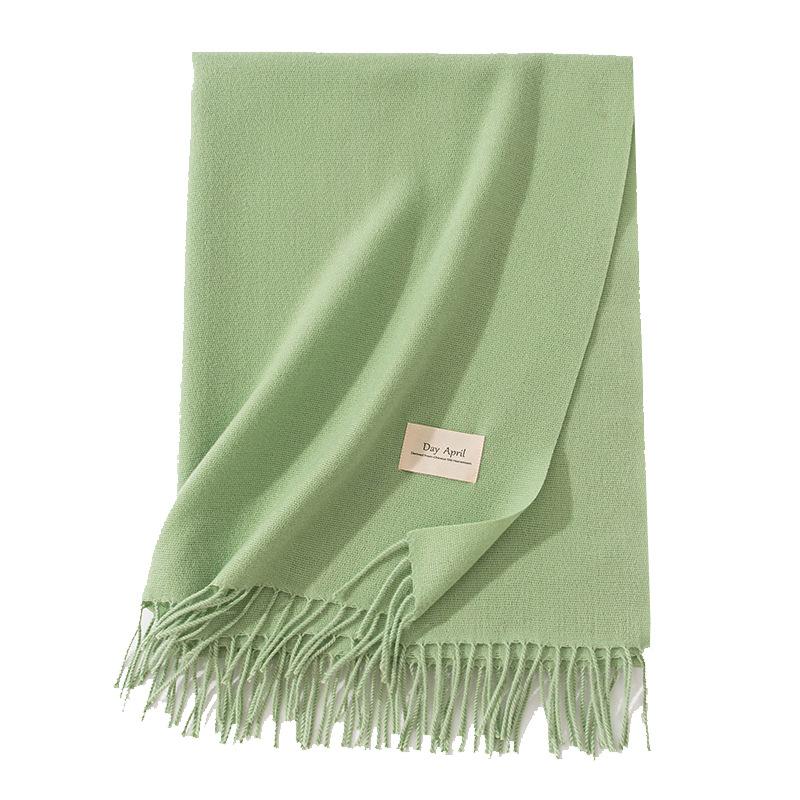 Morandi Mars Зеленый шарф Женский премиум шаль Зимний воротник Дамы