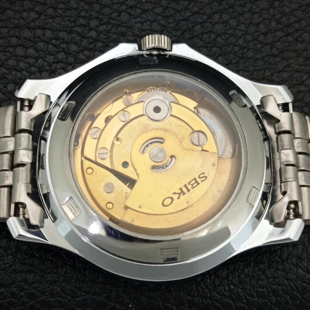 ВИНТАЖНЫЕ ОТРЕМОНТИРОВАННЫЕ МУЖСКИЕ АВТОМАТИЧЕСКИЕ ЧАСЫ SEIKO 5 ЯПОНИЯ СИНЕГО ЦВЕТА ДИСКА a442113-4