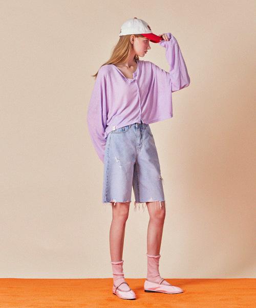 HAINT Rayner Cut Half Denim Pants