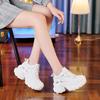 The new sports shoes casual shoes trend 2025 spring and autumn platform women's shoes show a smaller inner height increase a generation of dad shoes