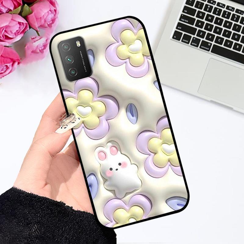 Для Xiaomi Poco M3 4G Чехол M2010J19CG Ударопрочный Мягкий Силикон ТПУ Чехол для Телефона Для Poco M3 Pro 5G M2103K19PG Coque Funda Мультяшный