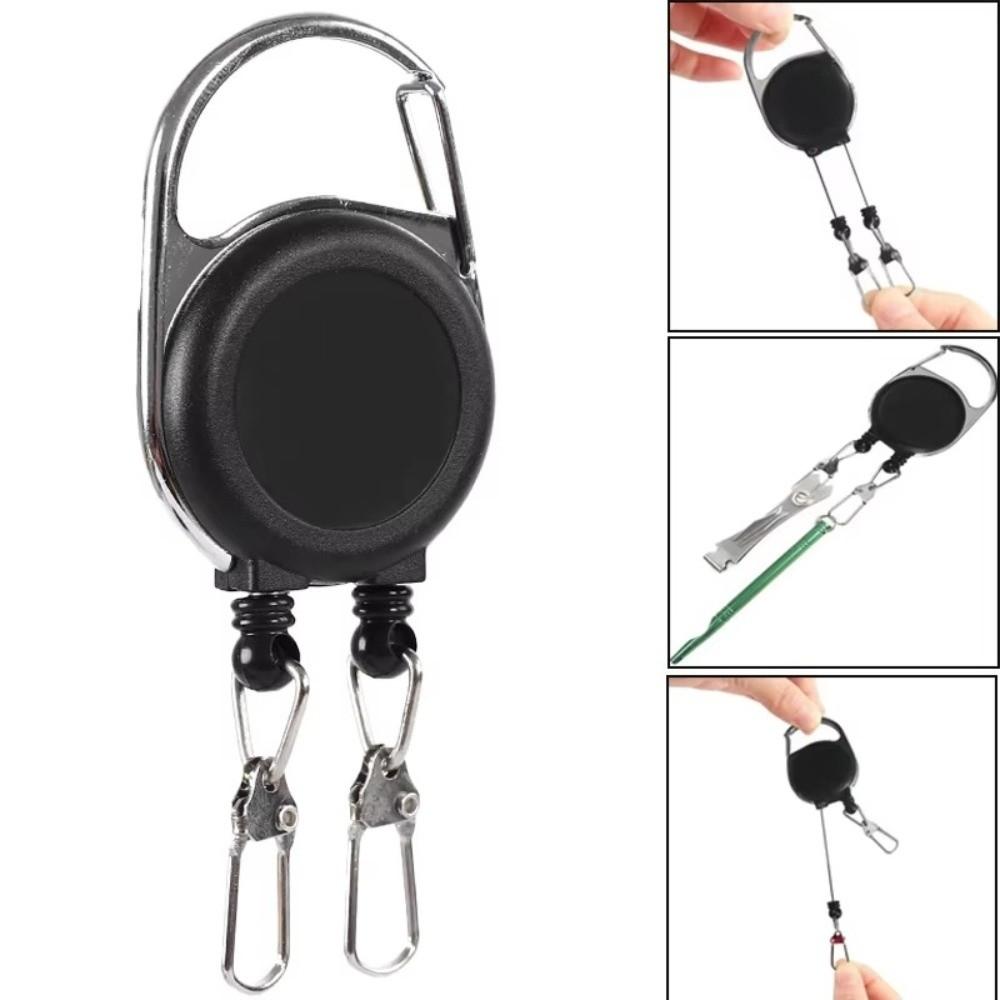 1pc Durable Cord Retractable Keychain Roll Retractable Badge Keyring  Badge Display