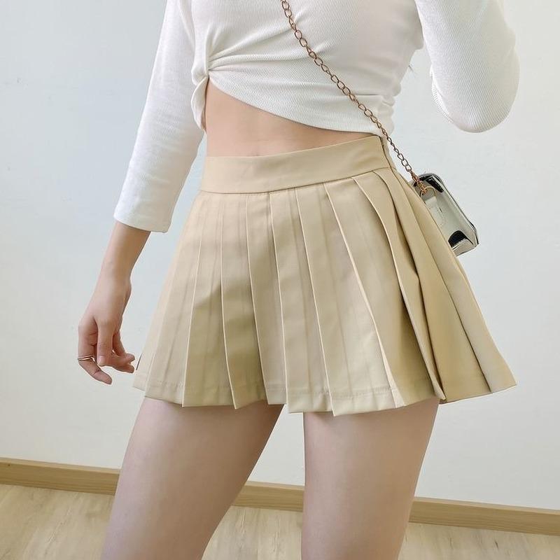 Women's Pleated Skirt Sexy Mini Shorts Skirts Summer Fashion Vintage Bottoms Solid Casual Thin A-line Skirt Female Woman Y2k Clothes