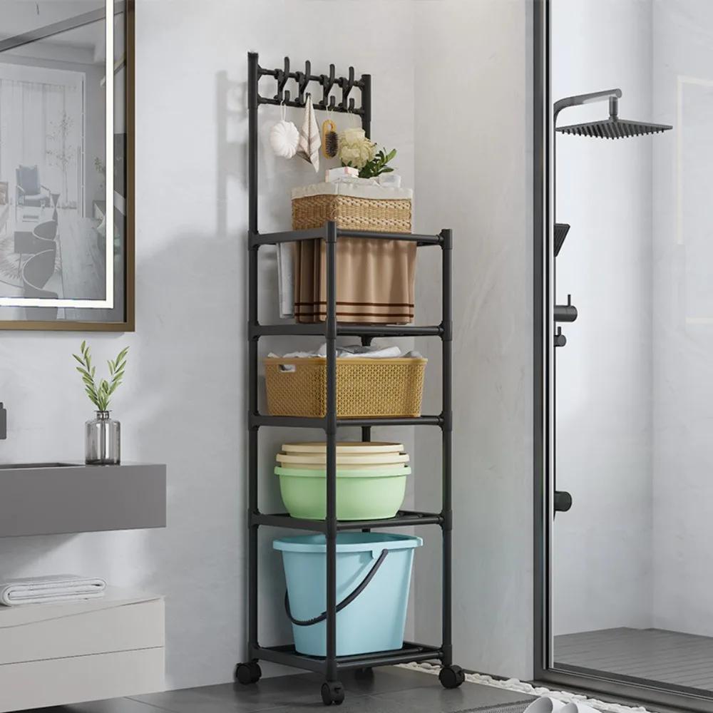 Kitchen Storage Rack Microwave Oven Pot Rack Floor Standing Household Seasoning Storage Rack Multilayer Simple Organizer Kitchen