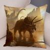 Car Sofa Home Pillowcase Jurassic Dinosaur Cushion Cover Decorative Wildlife Print