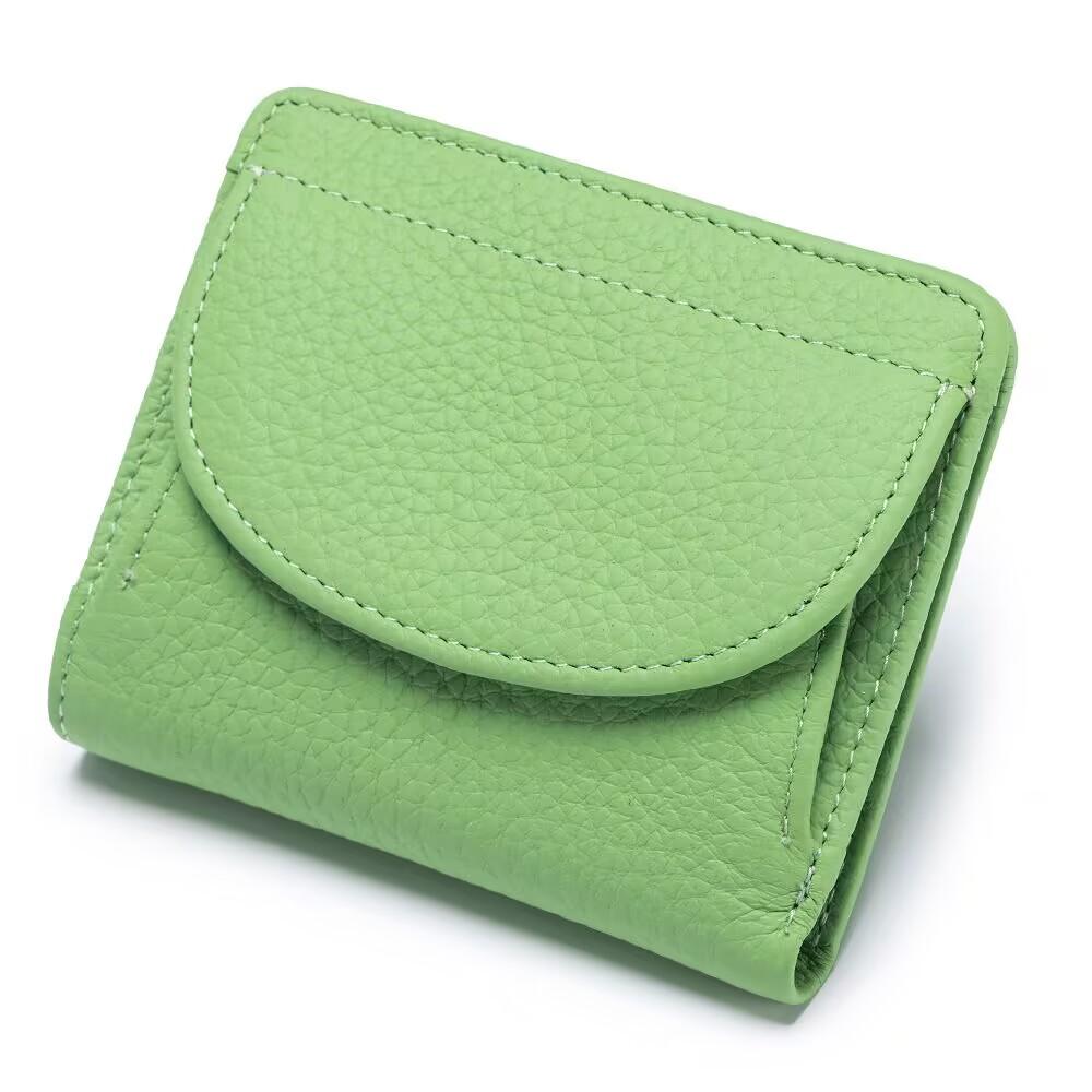 Fashion Women Wallet Genuine Leather Small Coin Purse Card Holder Mini Cowhide Pocket Female Purse Wallet