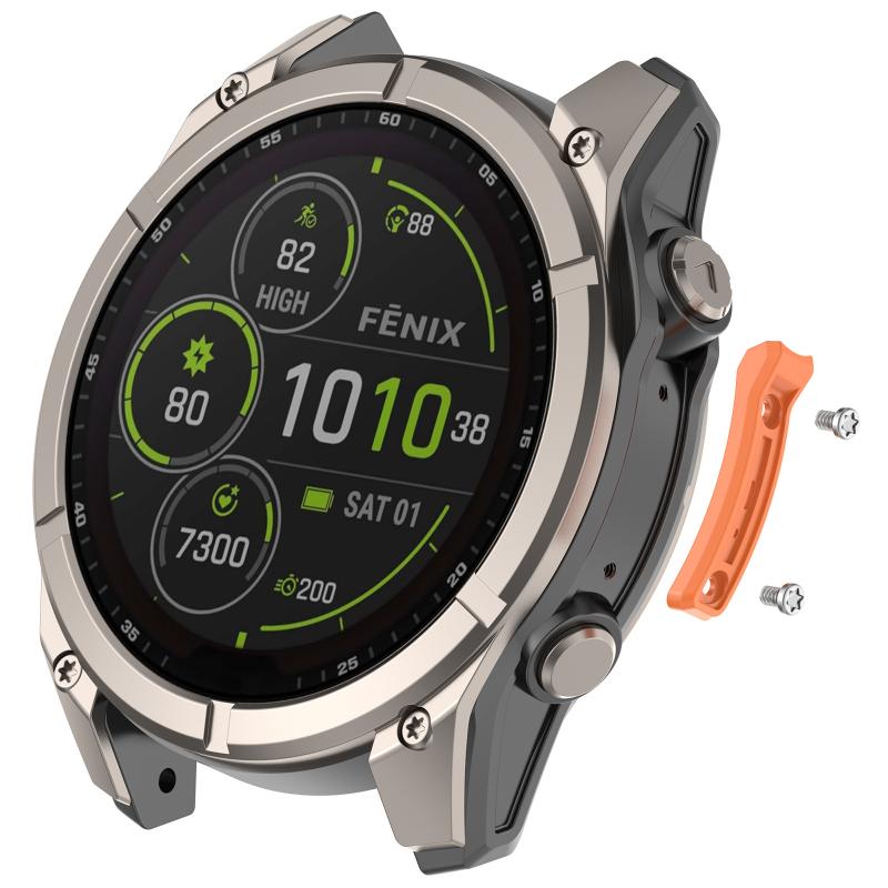 Часы Fenix 8 Tactix 8 Защитная полоса по краю от столкновений Силиконовый защитный ремешок Легкий Гибкий для Фитнеса Ежедневных Занятий Спортом