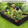 Rectangle Growing Bag Felt Planting Container Durable Planting Nursery Pot  Outdoor