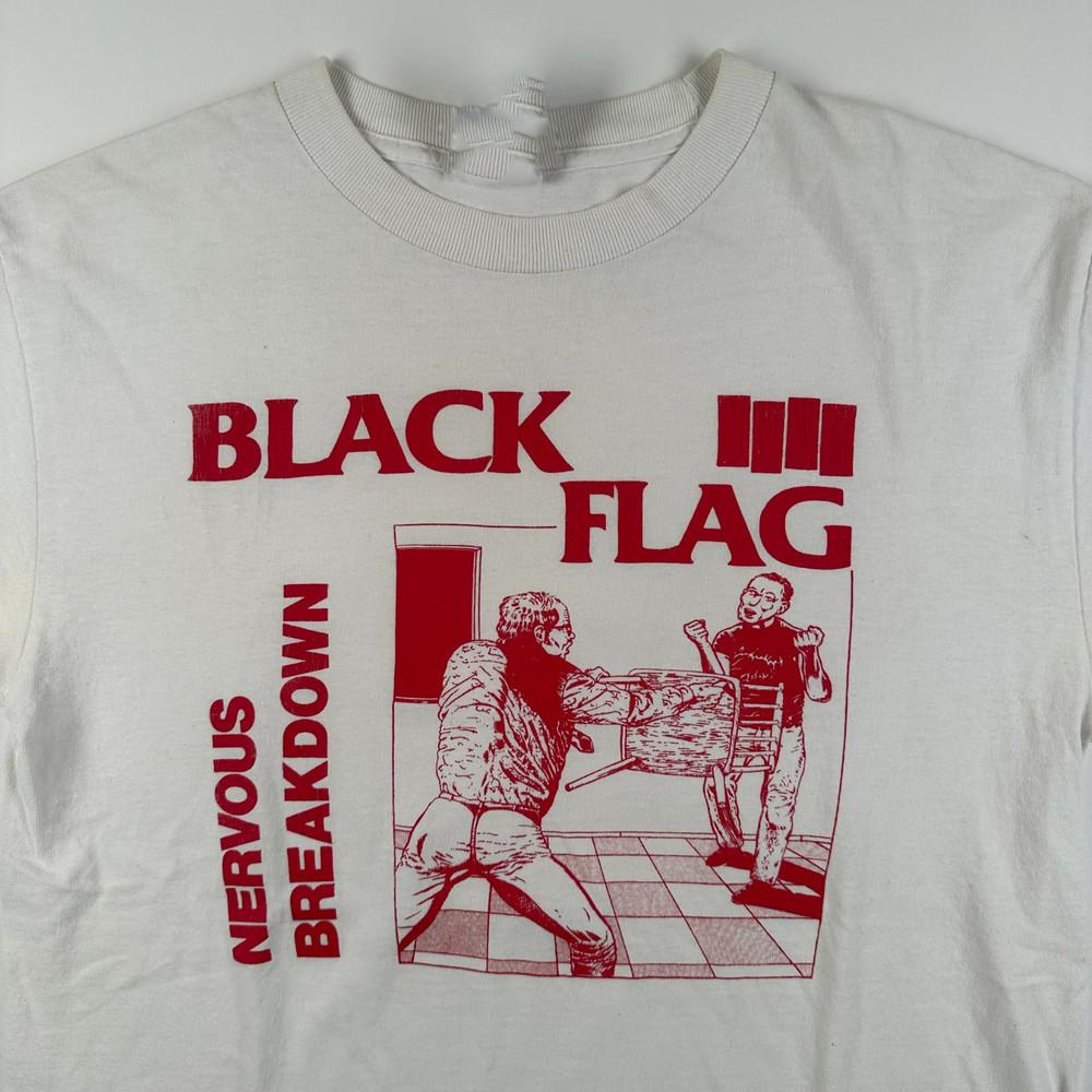 Винтажная футболка 2000-х Black Flag Nervous Breakdown Хлопок Унисекс S-4XL VN2210 Унисекс Футболка