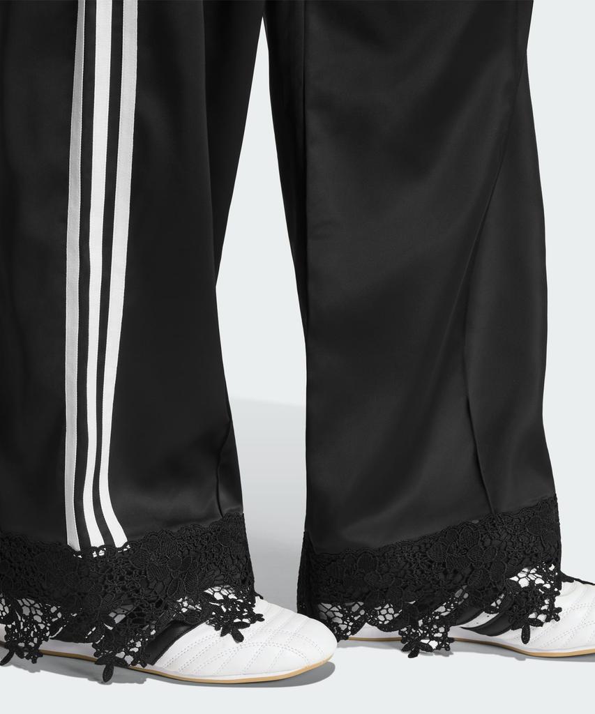 adidas Свободные спортивные брюки из атласа и кружева с принтом 'Птица Феникс' - Черный / Ld1806