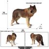 Трансграничная модель диких животных: Прерия, Коричневый, Снег, Хищники Волки и Волчонок Образовательная демонстрационная игрушка