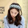 Головной убор ПУ Кожа Плетение Повязка для волос Однотонный Плетеный стиль Обруч для волос Креативная плетеная повязка Женщины