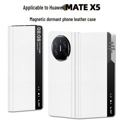 Защитный чехол-книжка с магнитным смарт-окном для Huawei Mate X5