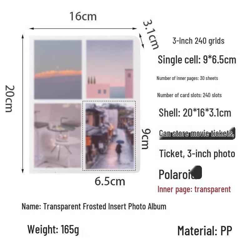 3-дюймовый фотоальбом Polaroid: Маленький держатель для карточек для фотографий, открыток, наклеек, билетов в кино и воспоминаний