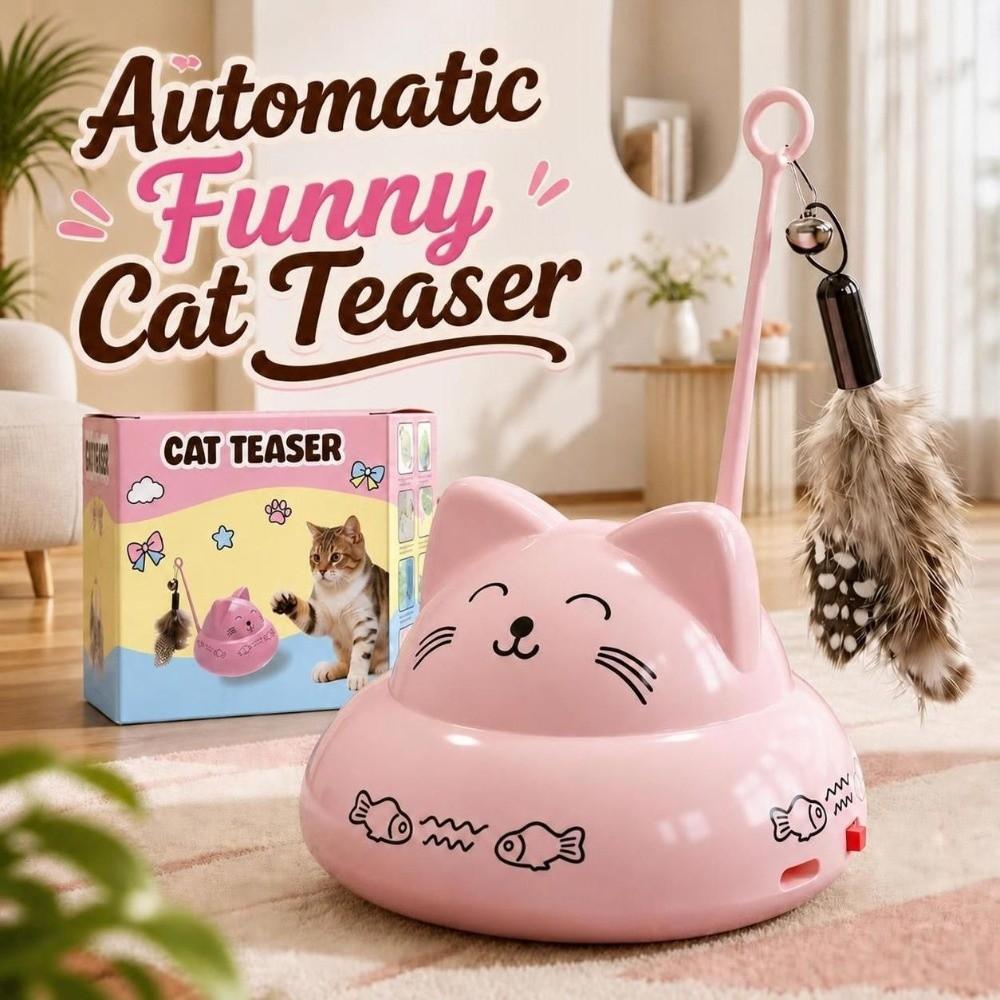 Universal Wheels Electric Cat Teaser Rechargeable Interactive Cat Toy New Automatic Cat Toy Indoor
