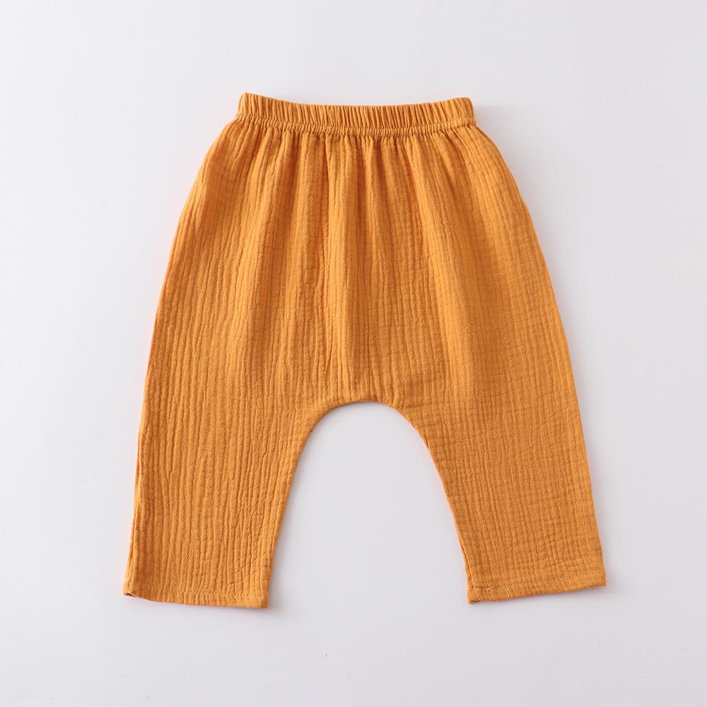 Повседневные детские брюки, эластичные полосатые штаны в рубчик, однотонная одежда для малышей, одежда для маленьких мальчиков и девочек