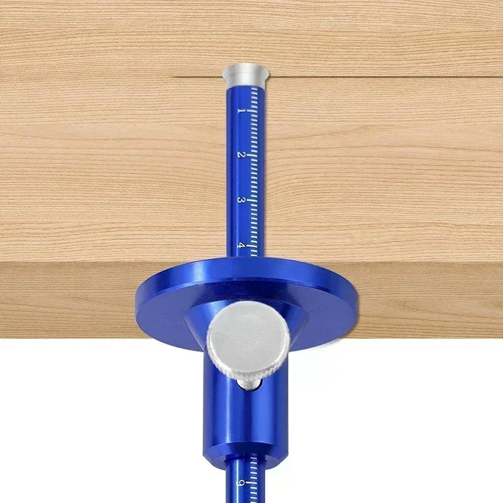 Double Headed Aluminum Alloy Scriber for Wood Marking with Precise Lines and Ergonomic Grip for Woodworking Projects