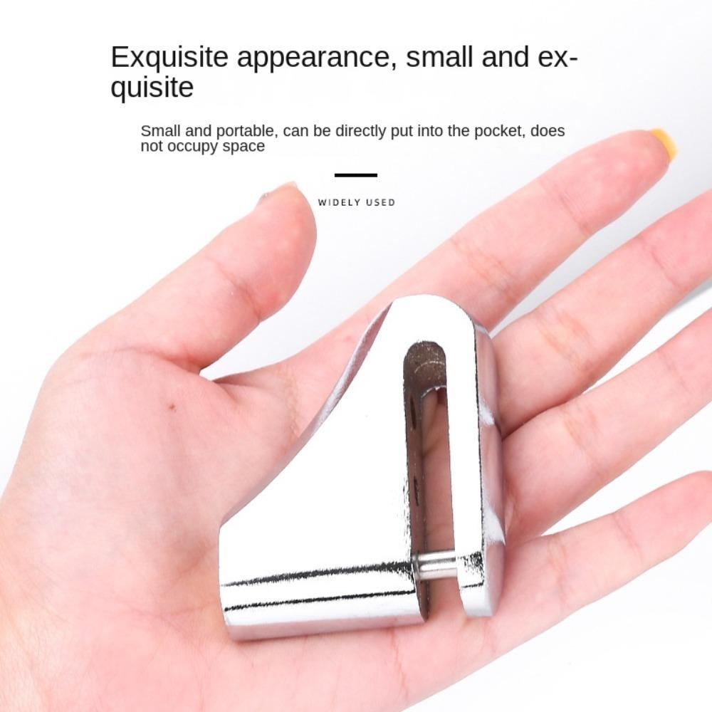 Silver Motorcycle Disc Brake Lock Anti-Theft Anti-theft Padlock Motorcycle/Scooter Moped/Motorbike