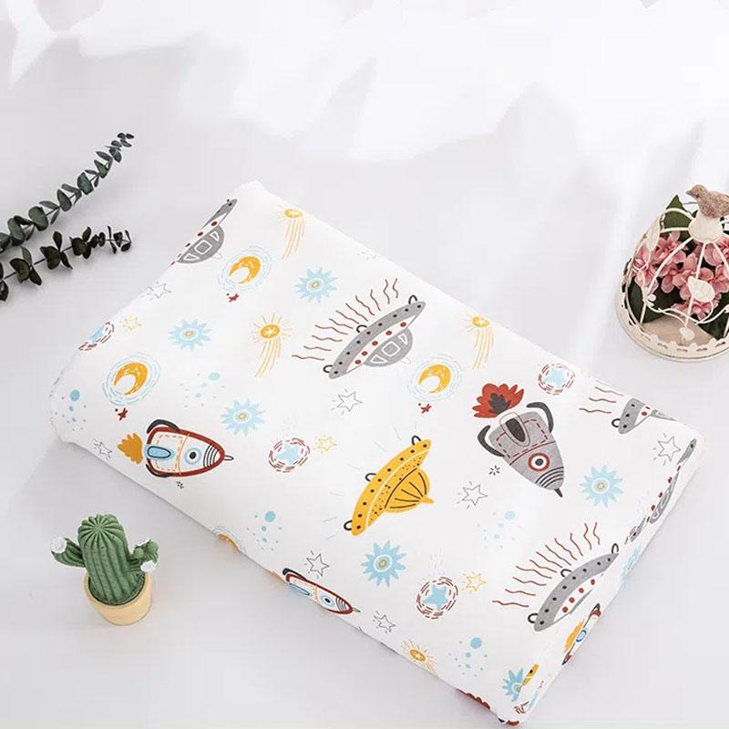 Детская наволочка для подушки от 1 до 6 лет, специальная наволочка для латексной подушки, наволочка из чистого хлопка с рисунком «Четыре сезона»