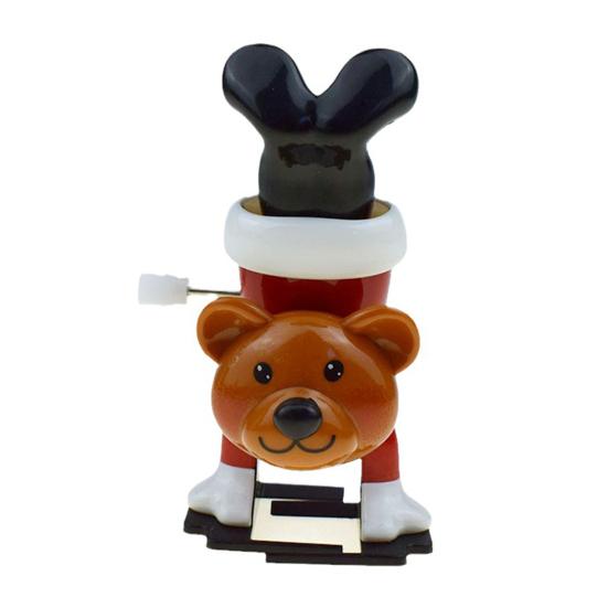 Мини Рождественская заводная игрушка Медведь/Санта Клаус/Снеговик/Олень Заводная игрушка из пластика Бегающие Прыгающие Движущиеся Фигурки для Рождественских Вечеринок