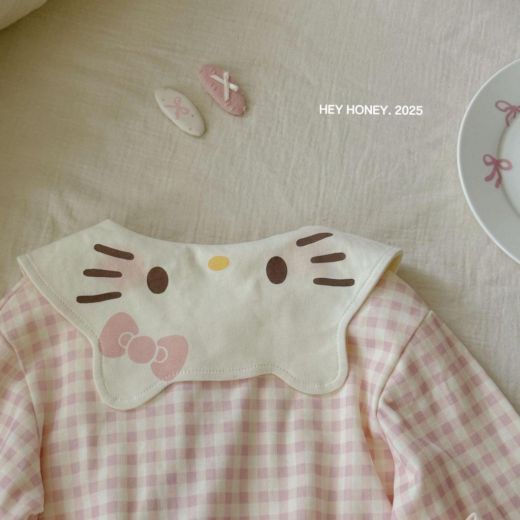 Hey Darling Small Curls Princess Girls' Korean Single-Breasted Pajama Set - Spring/Autumn