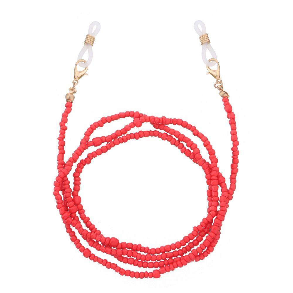 Цепочки для солнцезащитных очков в стиле бохо, металлическая цепочка, шнурок для очков, разноцветные бусины, цепочка для очков для женщин