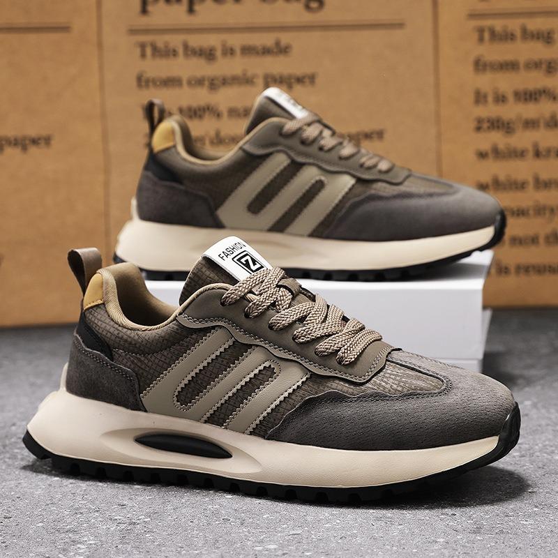 Мужская обувь весна новая мужская беговая спортивная повседневная обувь тренд универсальная на толстой подошве увеличивающая рост обувь