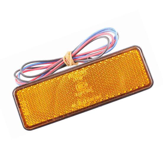 Задний фонарь, 24 светодиода, энергосберегающий прямоугольник, 12 В, супер яркая боковая сигнальная лампа