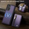 WANLONFENG Для Motorola Moto G45 5G Магнитный чехол с 2 шт. Защитных стекол Серия QT1