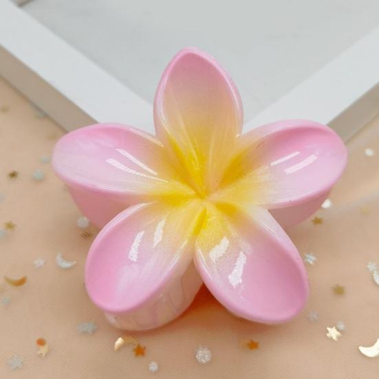 Женские летние коготки для волос яркого цвета в форме цветка, заколка для волос, маленькая заколка в виде акулы, зажим для волос на спине, душ, коготь для волос, аксессуары для волос