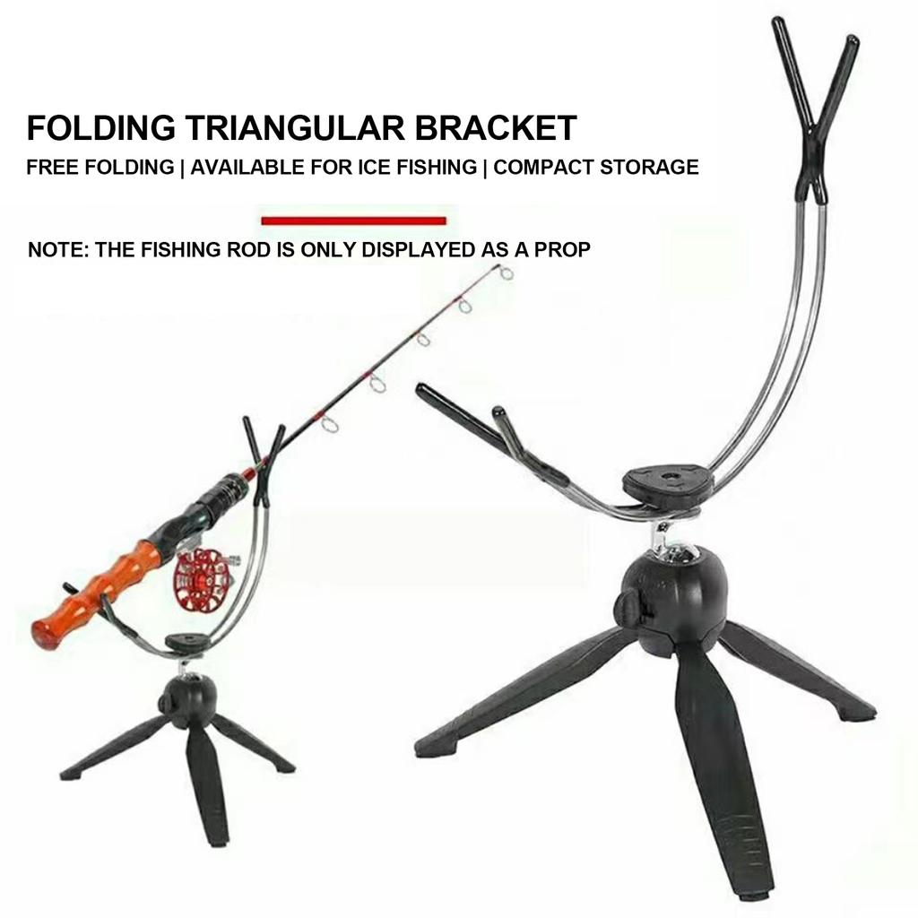 Adjustable Ice Fishing Rod Rack Fishing Rod Stand Ice Pole Holder Suitable for Most Spinning Reels