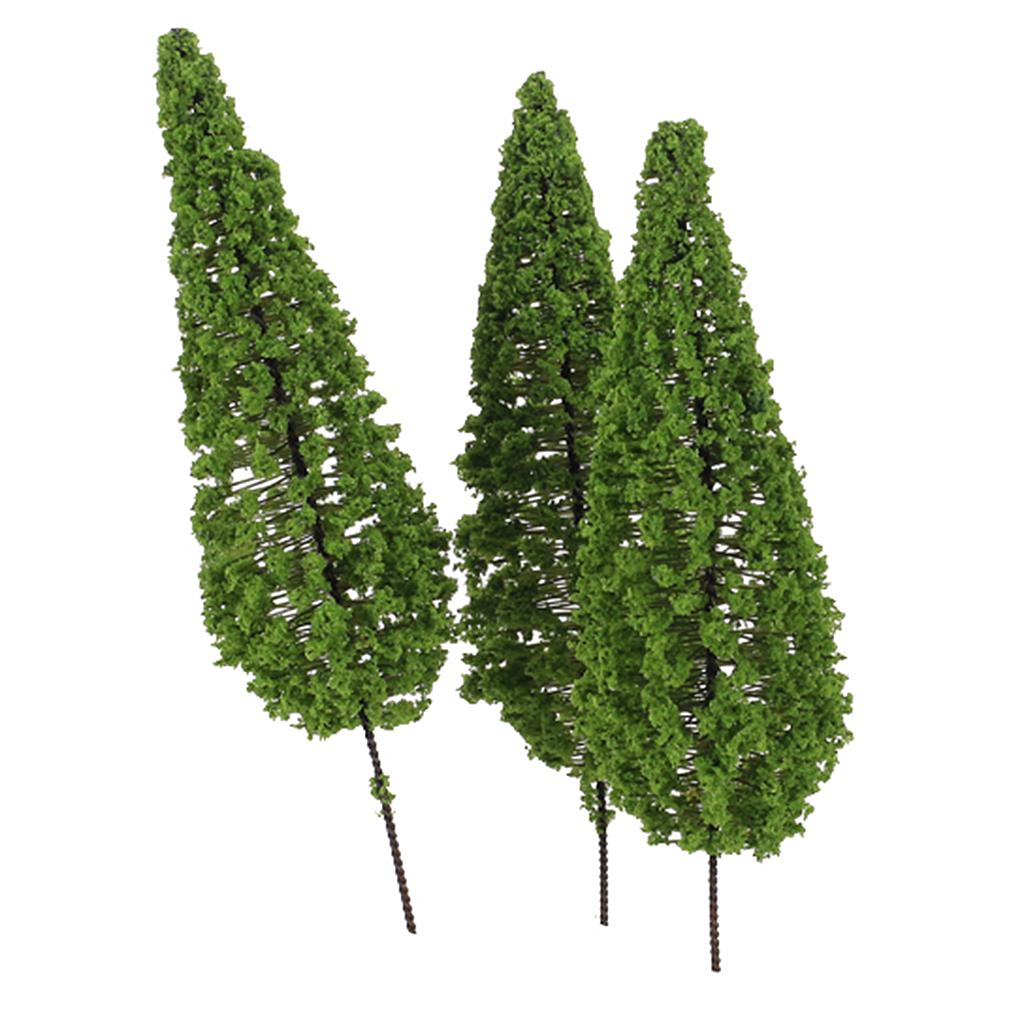 1:75 Scale Cedar Trees Miniatures Layout or Diorama Iron Wire and Nylon for Mountain