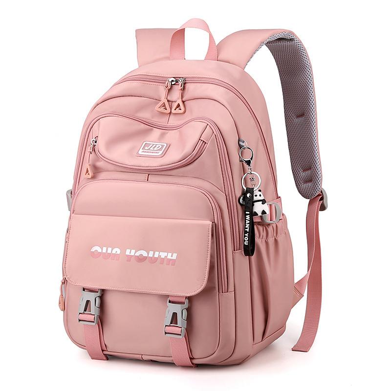 Multi Layer Large Capacity Middle School Student Schoolbag High Density Nyl Waterproof Spine Protect Book Bags for Girls Comfortable Female Backpack