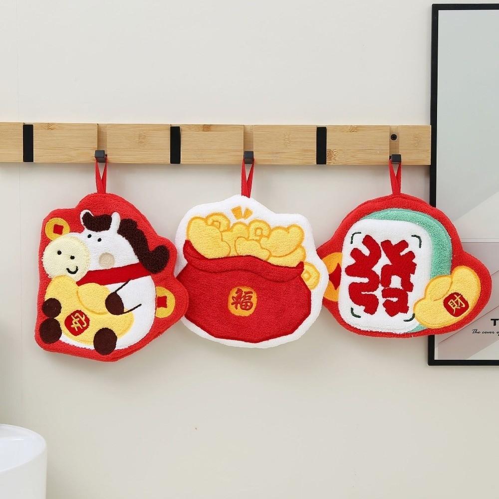 Удобное Быстросохнущее Мультяшное Полотенце для Рук Впитывающее Утолщенное Впитывающее Полотенце Полотенце для Праздника Весны Мягкое Бытовое