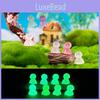 Charming Multicolor Glow In The Dark Resin Desktop Miniature Decorations Cute Figurines