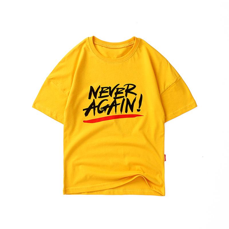 Детские летние хлопковые футболки в корейском стиле с короткими рукавами для мальчиков среднего и крупного возраста.