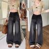 High Waist Y2K Jeans Straight Leg Cowboy Trousers Fashion Baggy Denim Pants  Girls Lady