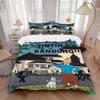 Tintin'S Bandung Adventure Print 3Pcs Bedding Setduvet Cover With 2 Bedropillowcase Home Birthday Gift
