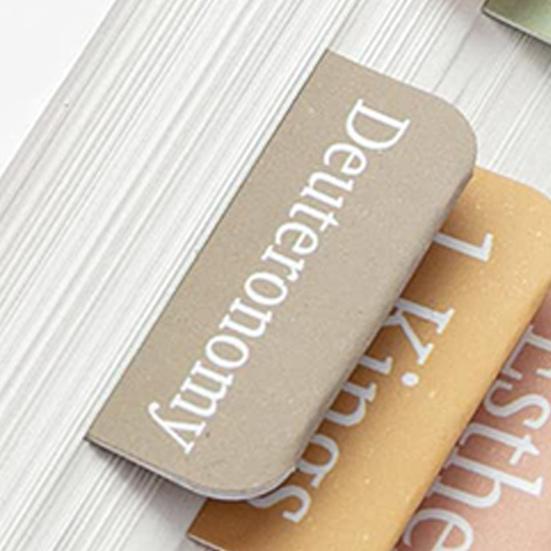 5 Sheets Bible Index Label Stickers Different Colors Self-adhesive Anti-slip Clear Print Boho Color Durable Bible Book Tabs