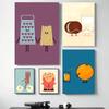 1pc Hot Modern Simplicity Cartoon Funny Food Fancy Poster HD Posters Home Room Bar Cafe Decor Art Wall Painting Picture