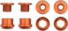 Wolf Tooth Set of 4 Chainring for 1X 4 Orange 6mm Bolts+Nuts - Pcs.