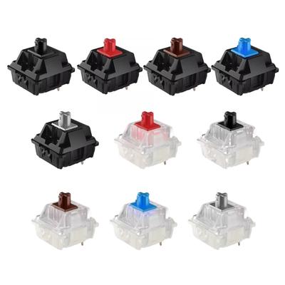 10 шт. переключателей MX2A Коричневые красные Синие Черные Серебристые RGB Механические переключатели для клавиатуры Замена 3-контактные