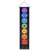 Seven Chakra Tapestry Vertical Wall Hanging Tree of Life Tapestry Tassel Yoga Meditation Tapestry for Bedroom Living Decoration