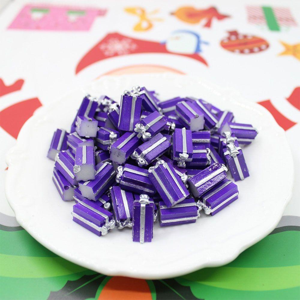 And Cute Simulation Decoration Accessories Christmas Gift Box Miniature Resin Jewelry 1/12 Scale