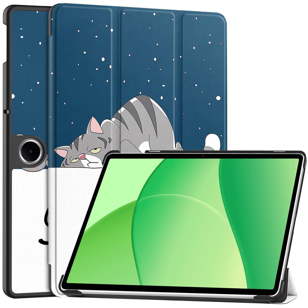 Для Oppo Pad SE/OnePlus Pad Lite Чехол с принтом из кожи, подставка, чехол для планшета